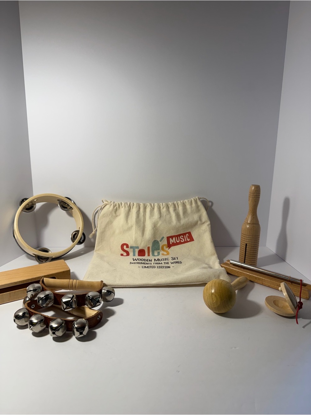 Stoie's Limited Edition Wooden Music Instrument Set Partial Pack